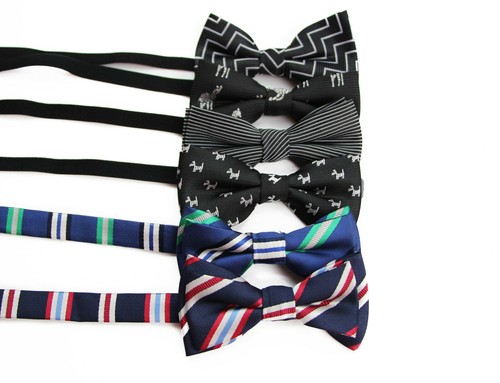 Boys Kids Pre-Tied Cotton Pattern Bow Tie Party Wedding Bowtie - Many Designs - Picture 2 of 21