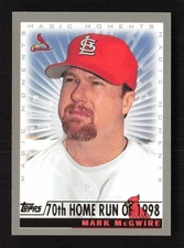 Mark McGwire 2000 Topps #236d 500th Home Run Limited St. Louis Cardinals