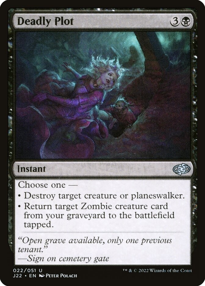 MTG Magic the Gathering Deadly Plot (22/835) Jumpstart 2022 LP