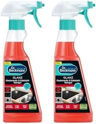 Dr. Beckmann Glanz Glaskeramik Edelstahl Reiniger streifenfrei 2x250 ml