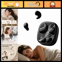 Invisible Flat Sleep Earbuds for Side Sleepers, Bluetooth 5.4, 66H Battery, Nois