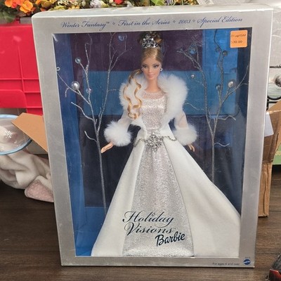 Mattel Holiday Visions Barbie Winter Fantasy 2003 Special Edition 12in Doll