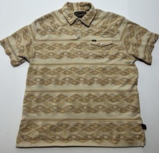 Howler Bros Shirt Ranchero Polo Mens Size Large Western S/S Pearl Snap Casual