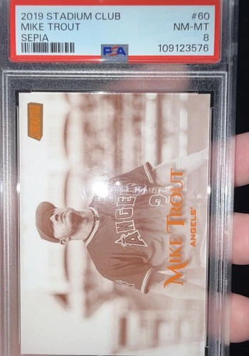 2019 Topps Stadium Club - Mike Trout #60 Sepia
