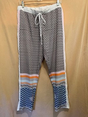 Clover Canyon lightweight drawstring pants with unique pattern size small