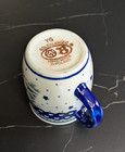 POLISH POTTERY 9oz BLUE FLORAL & 10 oz CHRISTMAS TREE MUGS New (365/5) — photo 9