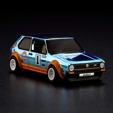 Hot Wheels RLC 1976 Volkswagen Golf Mk1 GTI Gulf Blue Diecast JJY63 1:64
