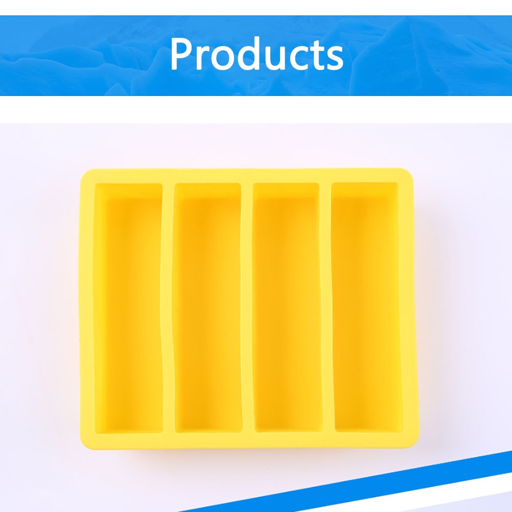 Rectangular Ice Mould Silicone Ice Cube Trays Kitchen Ice Cube Mold