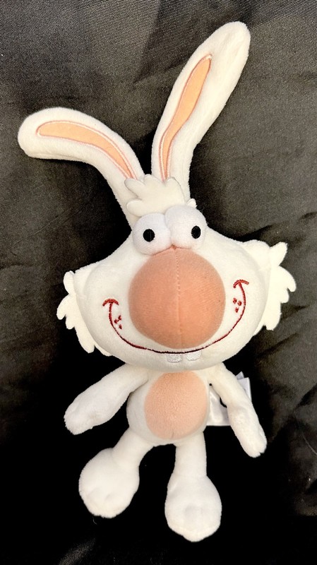 Tomy Nature Cat White DAISY 7" Bunny Rabbit Plush Toy PBS Kids Cartoon 2018