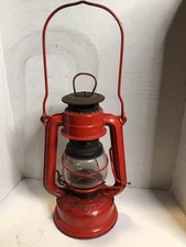 Red FeuerHand Super Baby  Lantern 175  W. Germany  Jena Glass 1175-1176