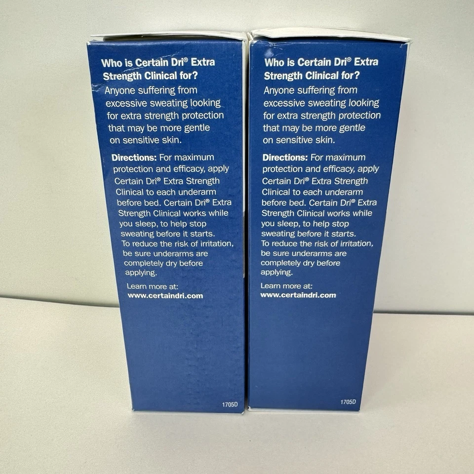 Certain DRI 72HR Extra Strength Clinical Solid Antiperspirant 2 Pack EXP 2/25 - Image 2 of 4