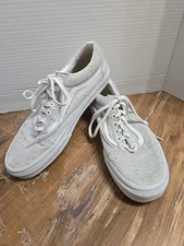 Vans Speckle Jersey Old Skool, Grey, Lace Up, Gray Heathered, Unisex SZ M8/W9.5