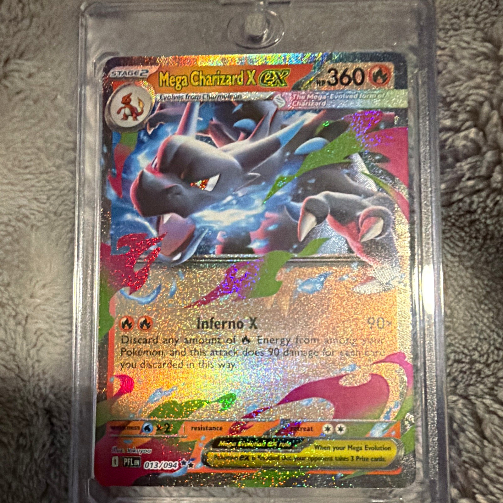 The Pokémon Company Mega Charizard EX 013/094 Evolutions Ultra Rare Holo FA EN