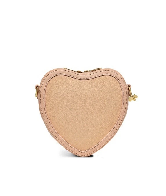 NUEVA BANDOLERA RADLEY LONDON Cuero Puntada Calle Cremallera Alrededor Corazón En Rosa Abierto Foto 4 de 4