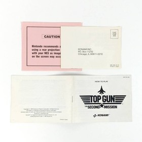 [] North American version Famicom NES Top Gun The Second Mission / Top Gun