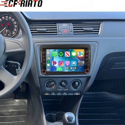 4+64GB Carplay Für Skoda Rapid Spaceback 2012-2020 Android 15 Autoradio GPS NAVI