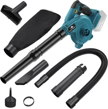 Cordless Leaf Blower for Makita 18V Battery,Electric Jobsite Air Blower with Bru