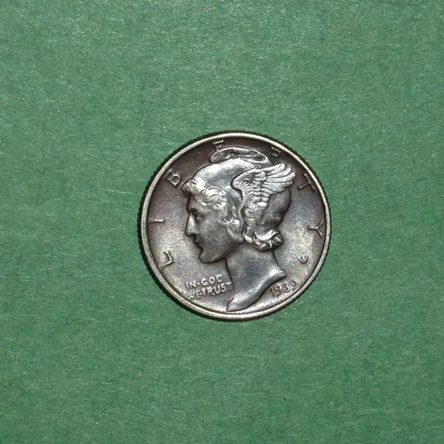 1939  MERCURY DIME  *uncirculated"   #132