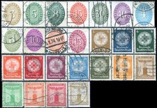 GERMANY/ALLEMAGNE "SERVICE/OFFICIAL" 25 Timbres/stamps 1929-1938  Obl/Used
