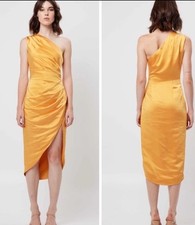 Revolve Elliat Isabelle One Shoulder Dress - Mango Size Medium m 