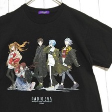 Evangelion Store RADIO EVA Illustration T-Shirt Mai Yoneyama Black M New