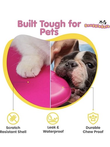 Le coussin chauffant micro-ondes SnuggleSafe « original » pour animaux de compagnie - résistant à la mastication, résistant à l'eau - Photo 4/13