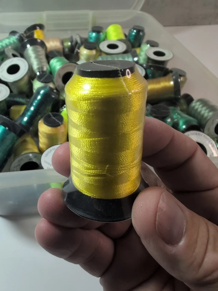 Embroidery Machine Thread Lot of 100+ Spools Polyester Multicolored NEW - Image 4 of 4