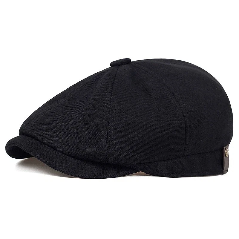 Vintage Newsboy Cap Gatsby Hat Classic 8 Panel Flat Ivy Cabbie Driver Cap image 1