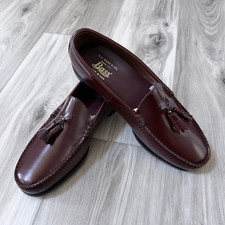 NEW G.H. Bass Co Made USA Burgundy Leather Tassel Loafers Men s Size 9.5 D
