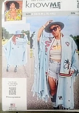 McCalls Sewing  Pattern ME2102 Know Me Collection By Mimi G - Misses BOMBER CAPE