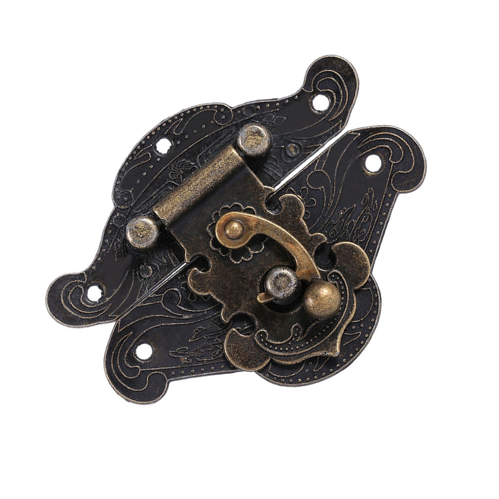 Vintage Jewelry Box Lock Hasps Durable Retro Design For Wooden Chest