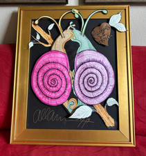 2019 Ecargots Original 3-D Framed Art Designed & Created By Allan Petretti