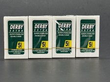 20 DERBY BLADES PLATINUM COATED Double Edge Safety Razor Shaving Disposable