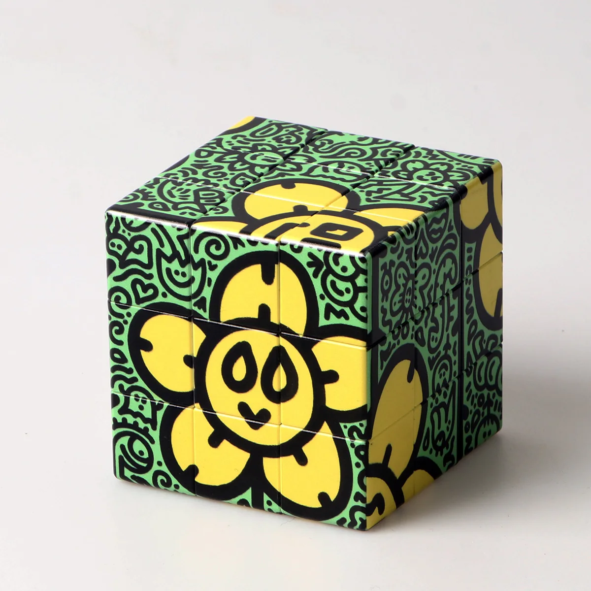 Cartoon Alien Magic Cube 3x3x3 Puzzle Toy Brain Teaser Anti Stress Kids UK