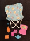 Vintage Barbie All Around Home Family Room Chair & Accessories