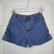 Gap Kids Denim Shorts Girls Size 12 Plus Elastic Waist Blue Jean Shorts