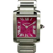 CARTIER Tank Française Sm W51030Q3 Silver Case Size 19mm Used Watch #111118