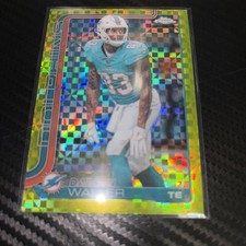 2025 Topps Chrome Football Darren Waller #193 Lime Green X Fractor Dolphins