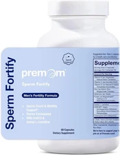 Premom Sperm Fortify – Doctor-Formulated Men’s Fertility Support (60 Softgels)