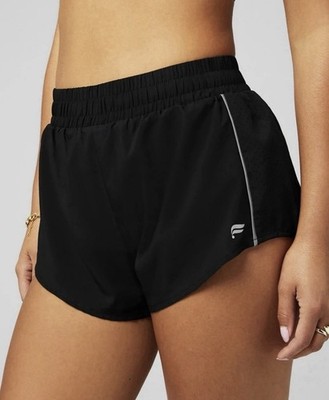 Fabletics Eco Full Speed Run Black Running Shorts Women s Size Small S NWT
