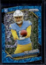 2025 Panini Prizm Tre Harris RC No Huddle Blue Rookie #/125 Chargers