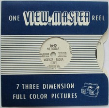 VIEW MASTER PŁYTA OBRAZU 3D - 1645 - VERONA - VICENZA - PADUA | WŁOCHY