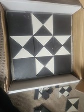 Victorian Flooring Osterley Black & White Outdoor Porceilain Tiles