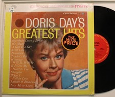 Doris Day Lp Greatest Hits On Columbia - Vg / Vg  In Shrink 