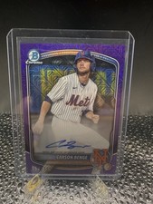 2025 Bowman Chrome Carson Benge Mega Box Prospect Mojo Auto Purple 151/199