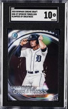 2020 Bowman Chrome Draft SPENCER TORKELSON Glimpses of Greatness SGC 10 Gem Mint
