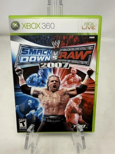 WWE SmackDown vs Raw 2007 (Microsoft Xbox 360, 2006) Complete CIB