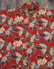 Scandia Woods Hawaiian Shirt Mens 3XL Multicolor Floral Short Sleeve Button Up