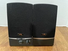 Cyber Acoustics Computer Speakers 5 1/2in Black With DC 9v Cord