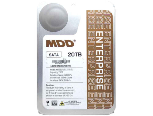 MDD 20TB 7200RPM 256MB Cache SATA 6.0Gb/s 3.5" Internal Enterprise Hard Drive - Afbeelding 5 van 6